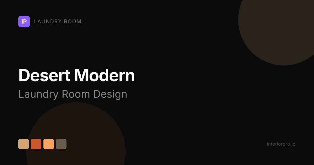 Desert Modern Laundry Room Design Ideas — AI Redesign | InteriorPro