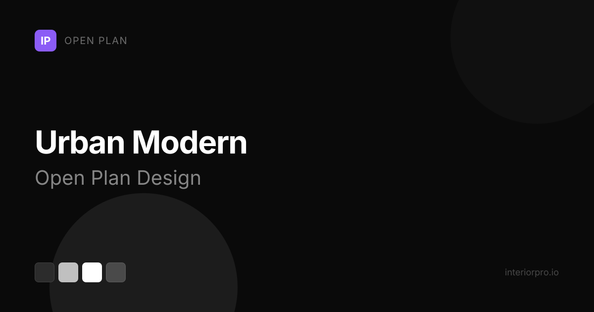 Urban Modern Open Plan Design Ideas — AI Redesign | InteriorPro