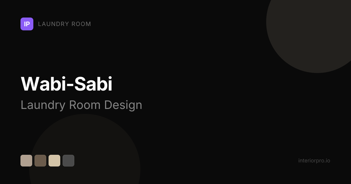 Wabi-Sabi Laundry Room Design Ideas — AI Redesign | InteriorPro